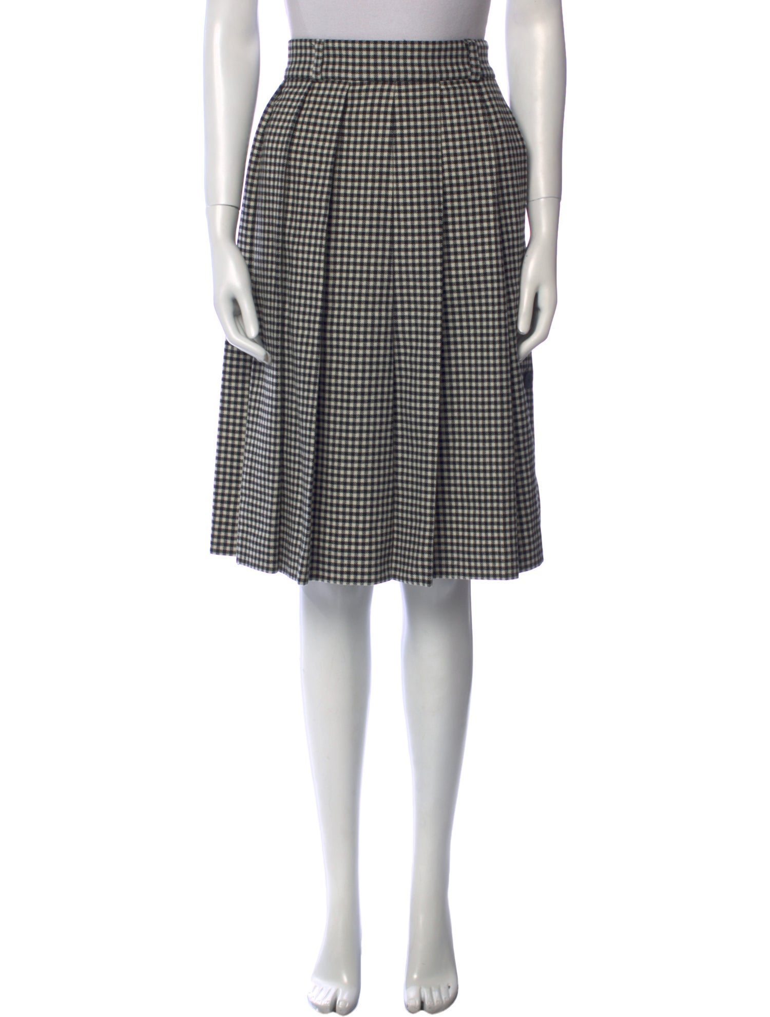 AMI Wool Knee-Length Skirt