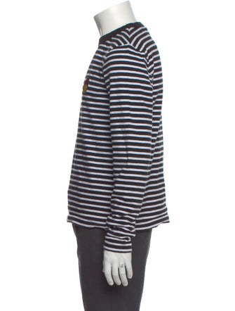 AMI Striped Crew Neck Pullover