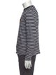 AMI Striped Crew Neck Pullover