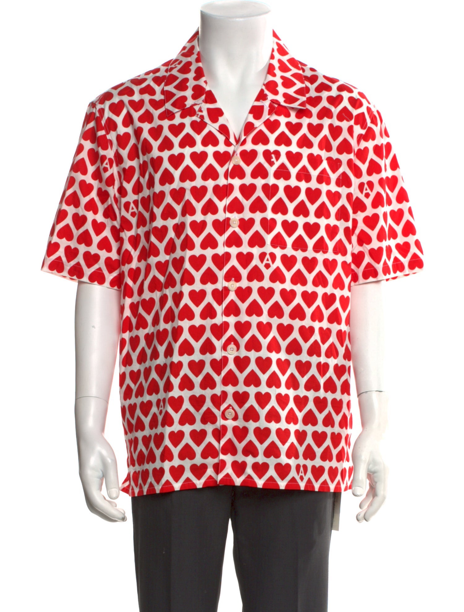 AMI Alexandre Mattiussi Printed Short Sleeve Shirt