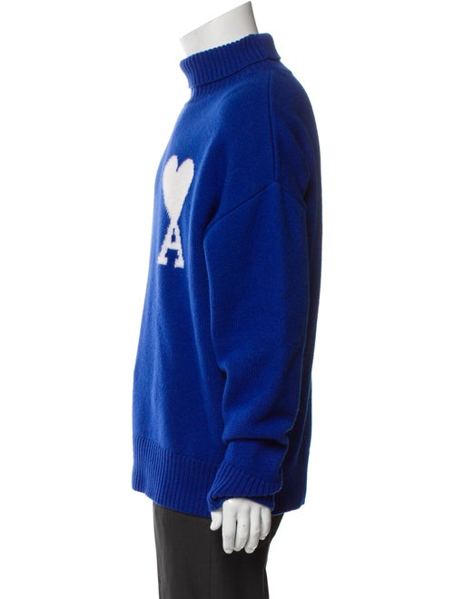 AMI Virgin Wool Graphic Print Pullover