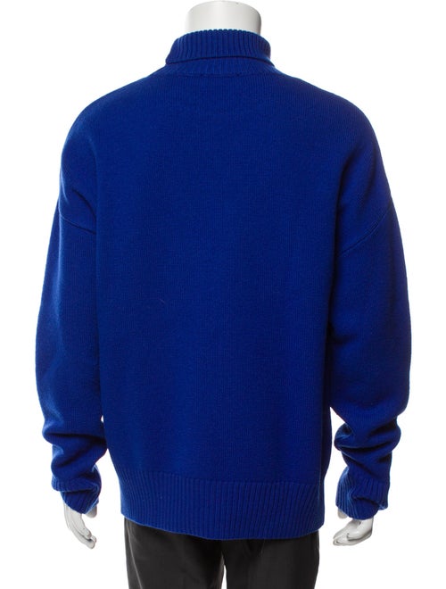 AMI Virgin Wool Graphic Print Pullover