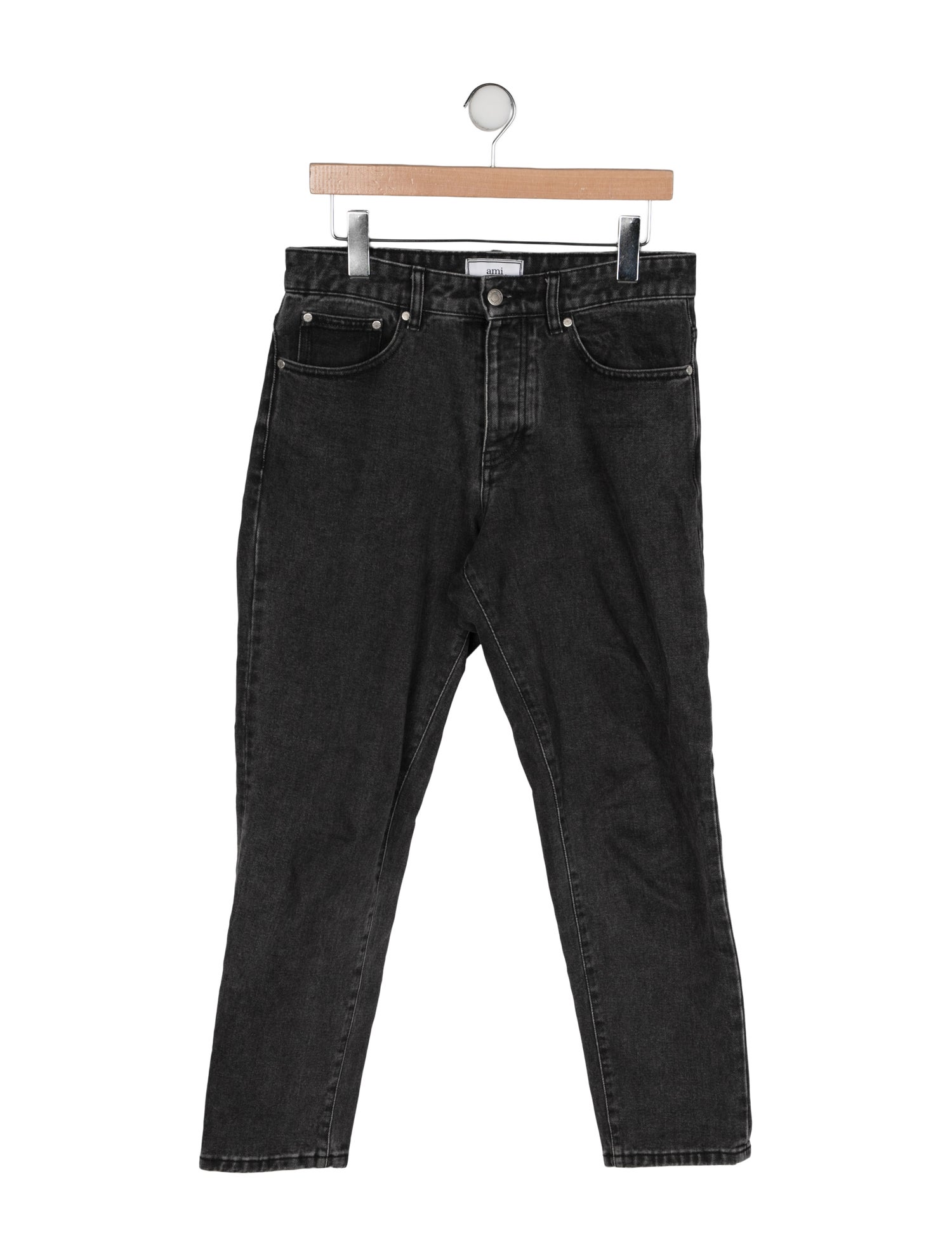 AMI Mid-Rise Straight Leg Jeans