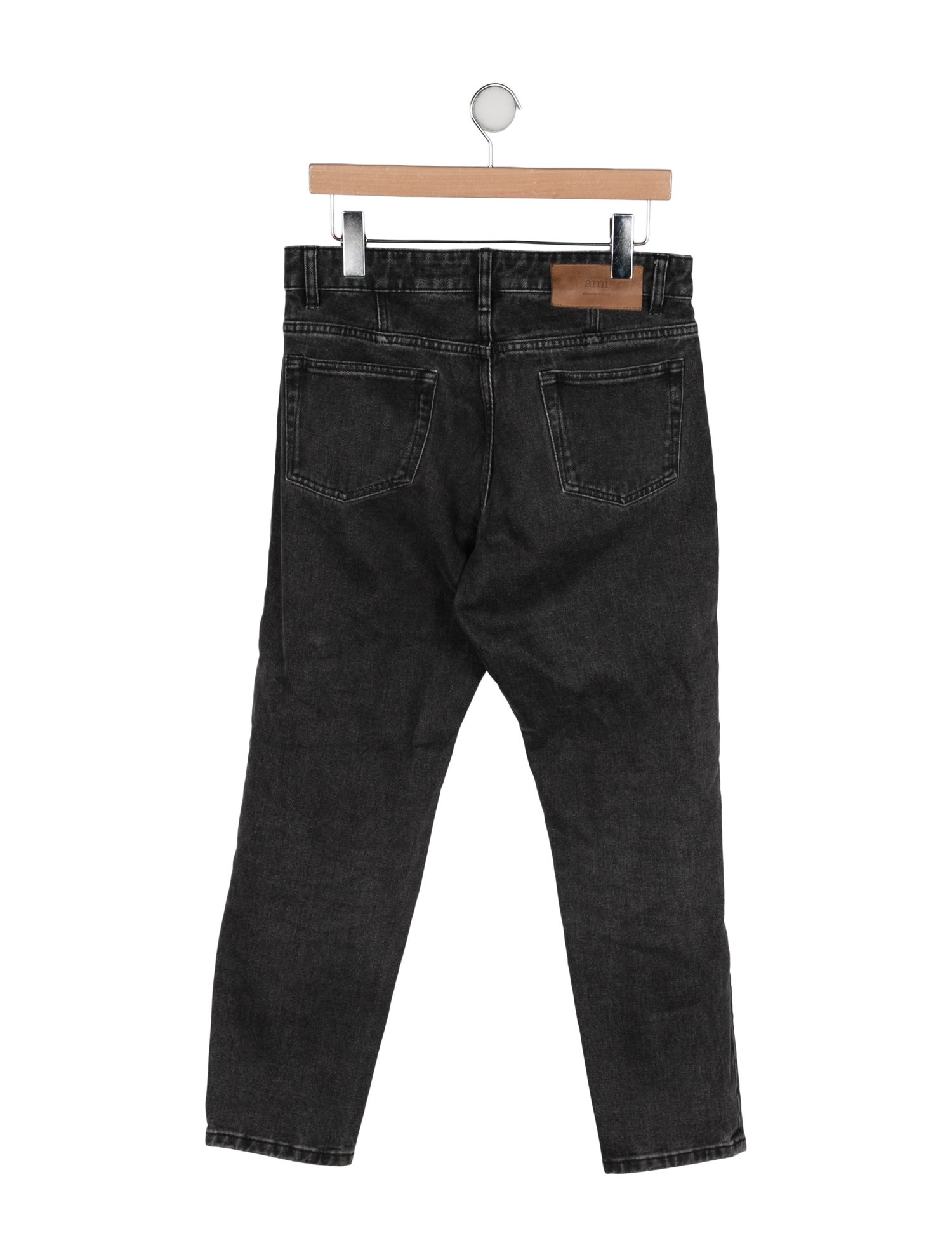 AMI Mid-Rise Straight Leg Jeans