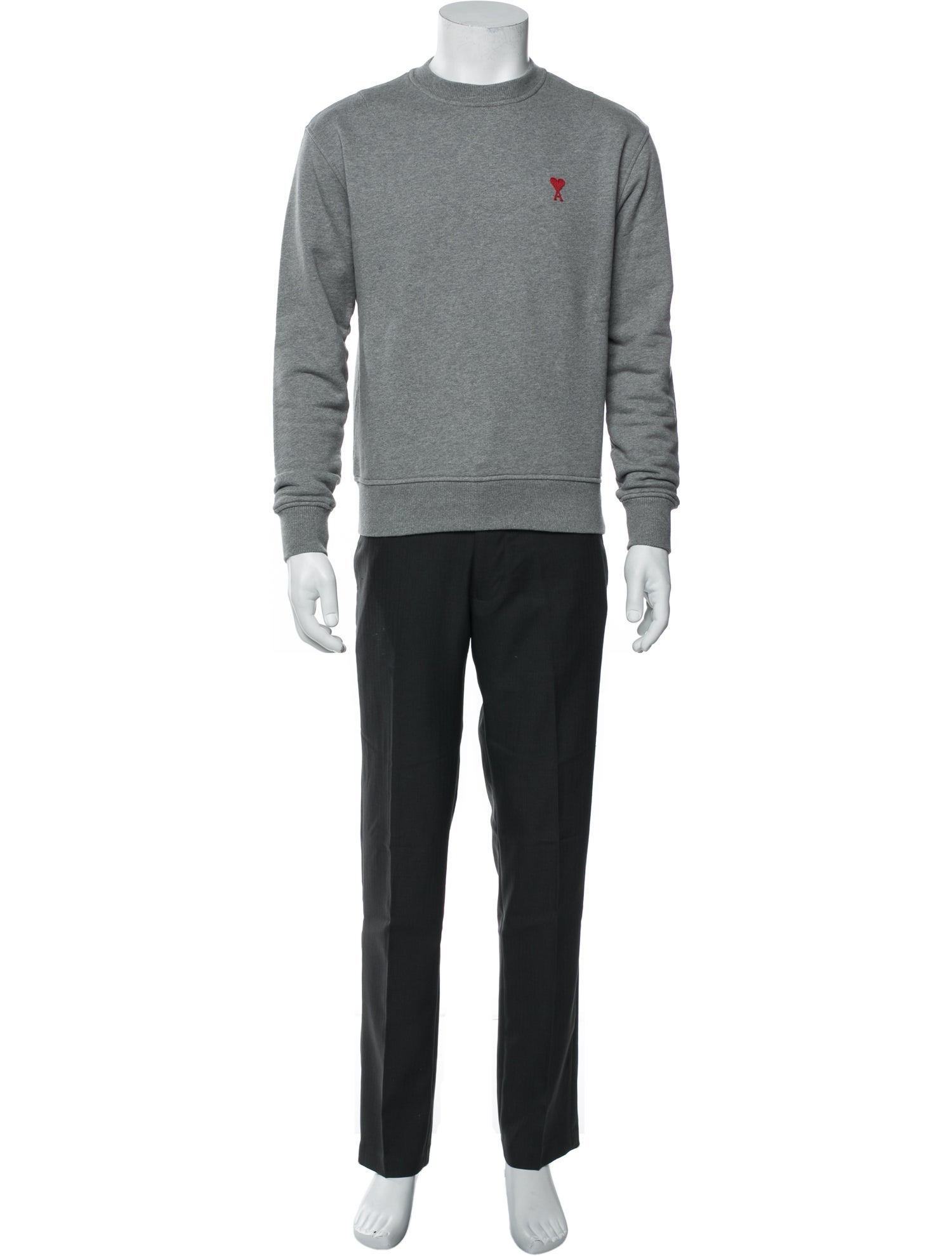 AMI Mock Neck Long Sleeve Pullover