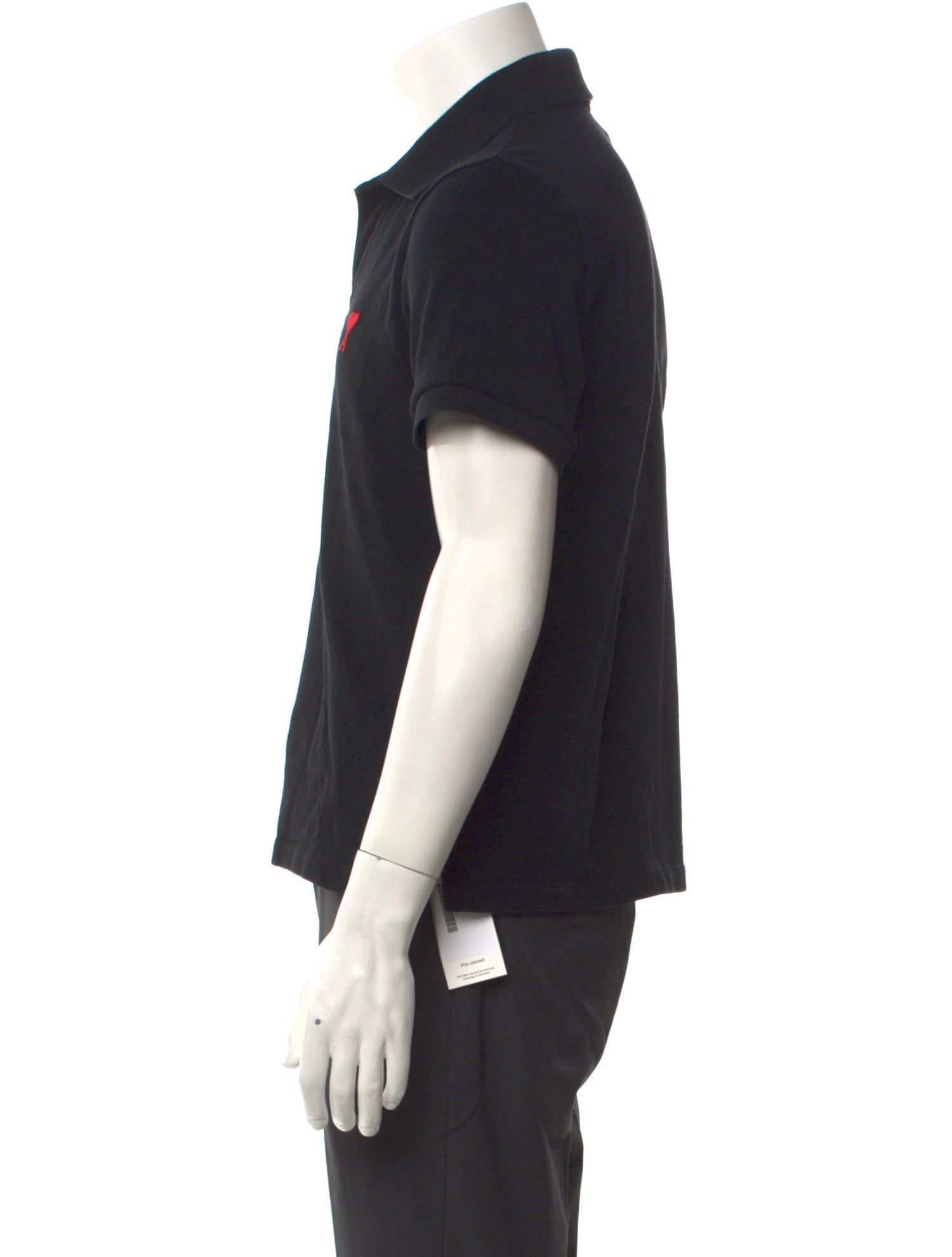 AMI Crew Neck Short Sleeve Polo Shirt