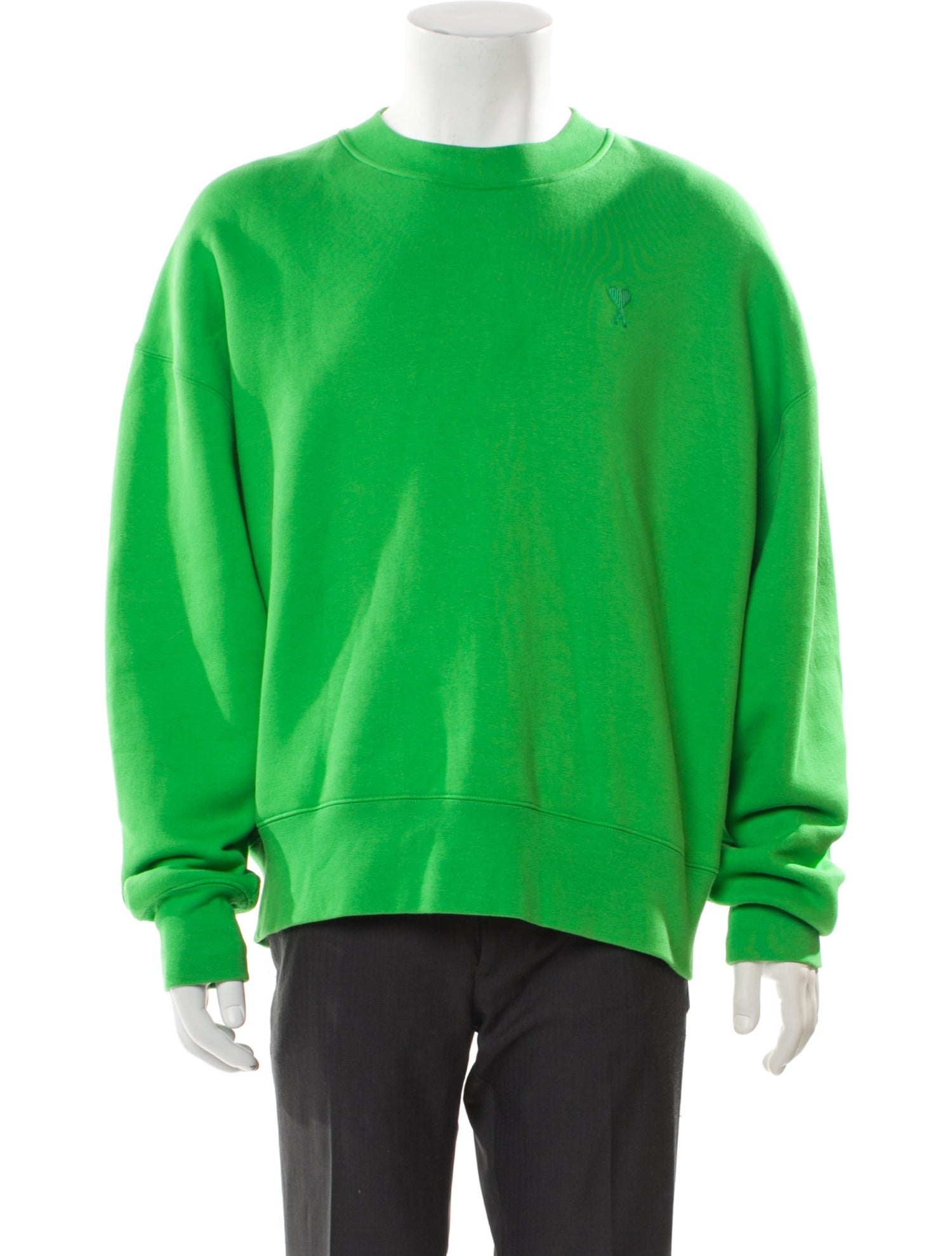 AMI Striped Crew Neck Pullover