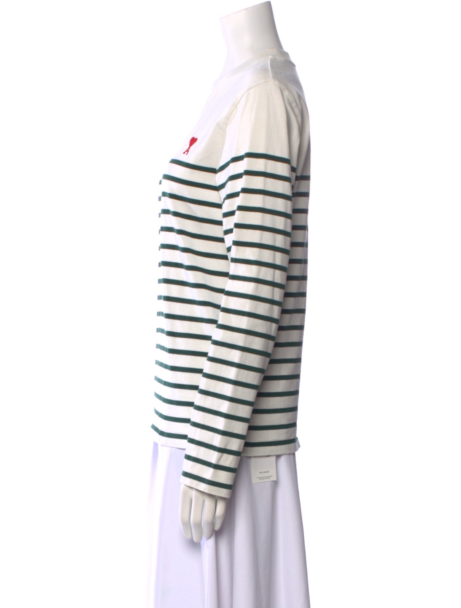 AMI Striped Crew Neck Sweatshirt