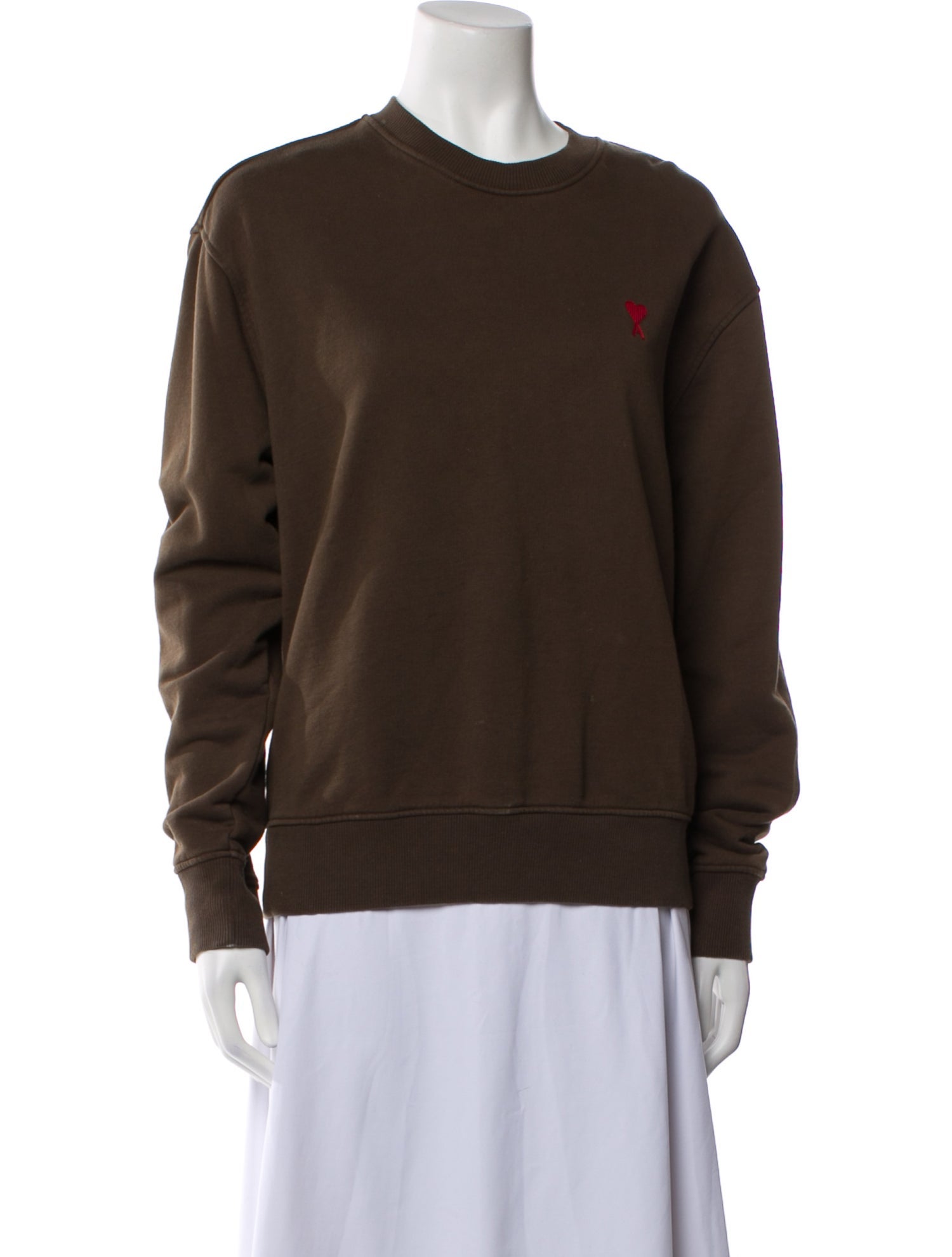 AMI Crew Neck Long Sleeve Sweatshirt