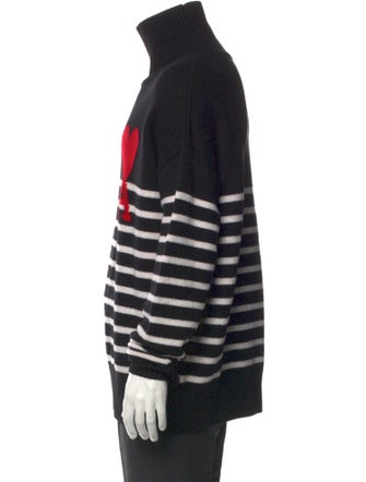 AMI Wool Striped Pullover