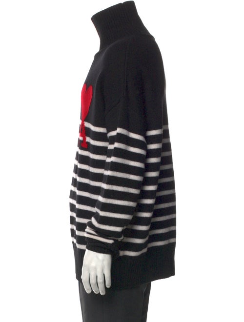 AMI Wool Striped Pullover