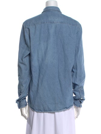 AMI Long Sleeve Button-Up Top