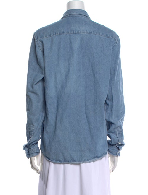 AMI Long Sleeve Button-Up Top