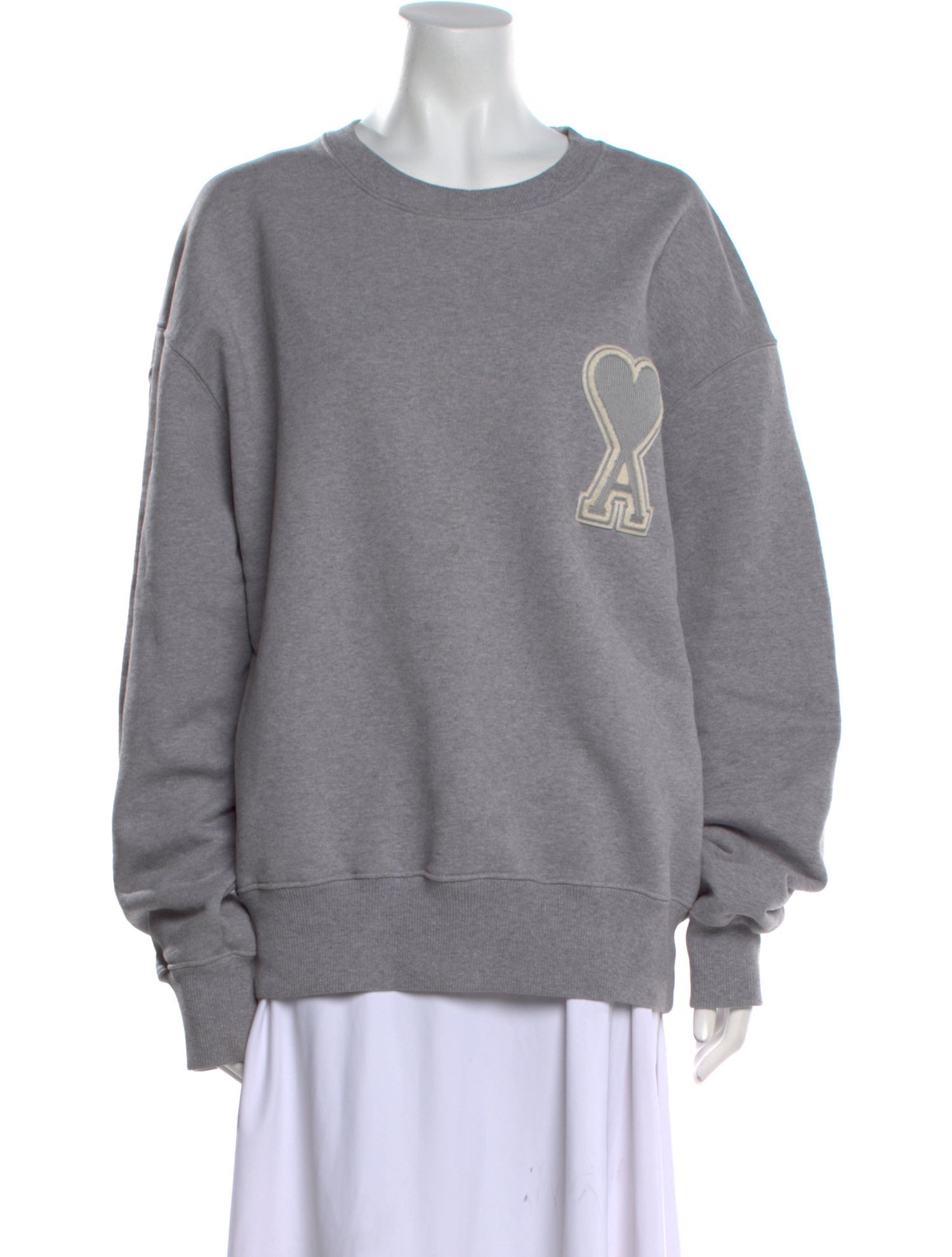 AMI Graphic Print Crew Neck Sweatshirt