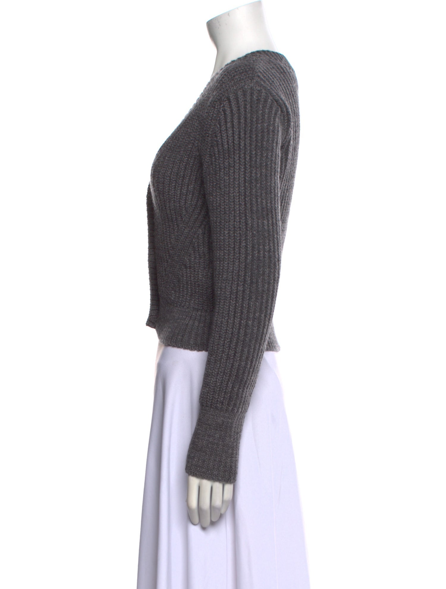 AMI Virgin Wool V-Neck Sweater
