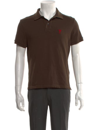 AMI Collar Short Sleeve Polo Shirt