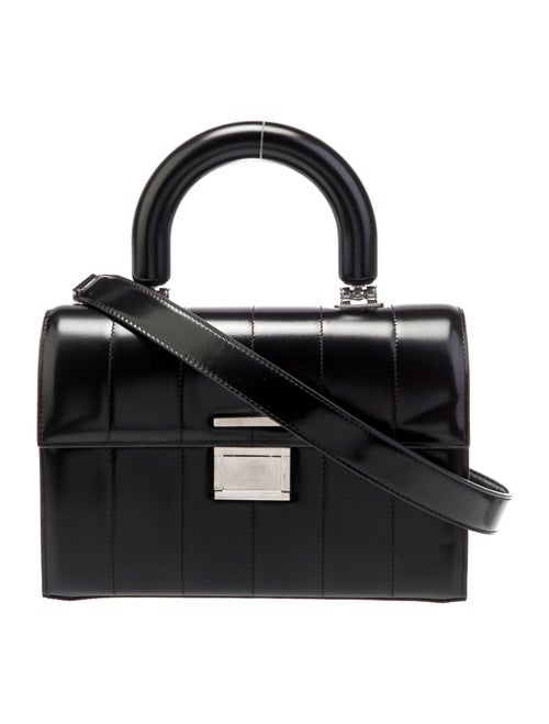 AMI Quilted Top Handle Bag