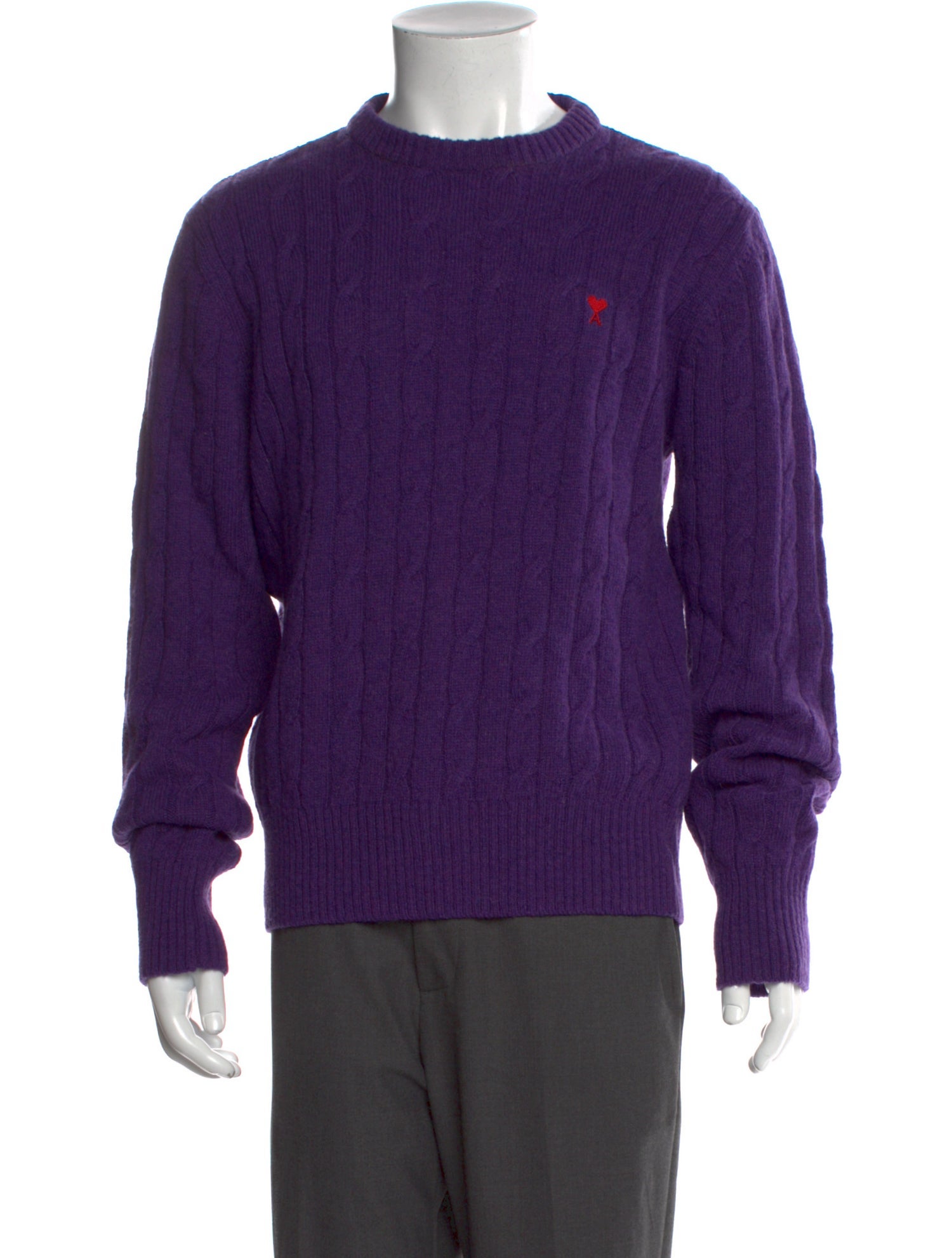 AMI Wool Crew Neck Pullover