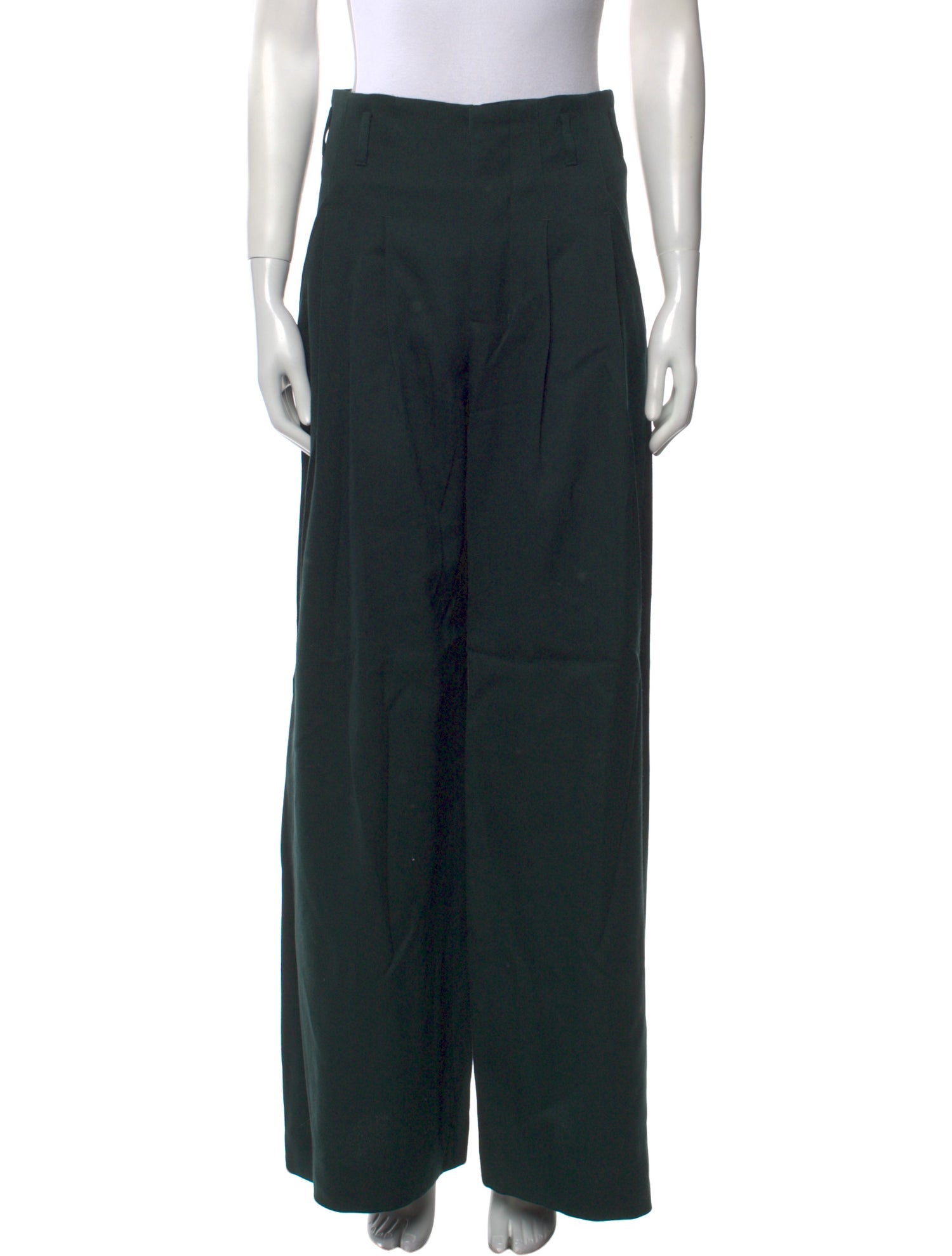AMI Virgin Wool Wide Leg Pants