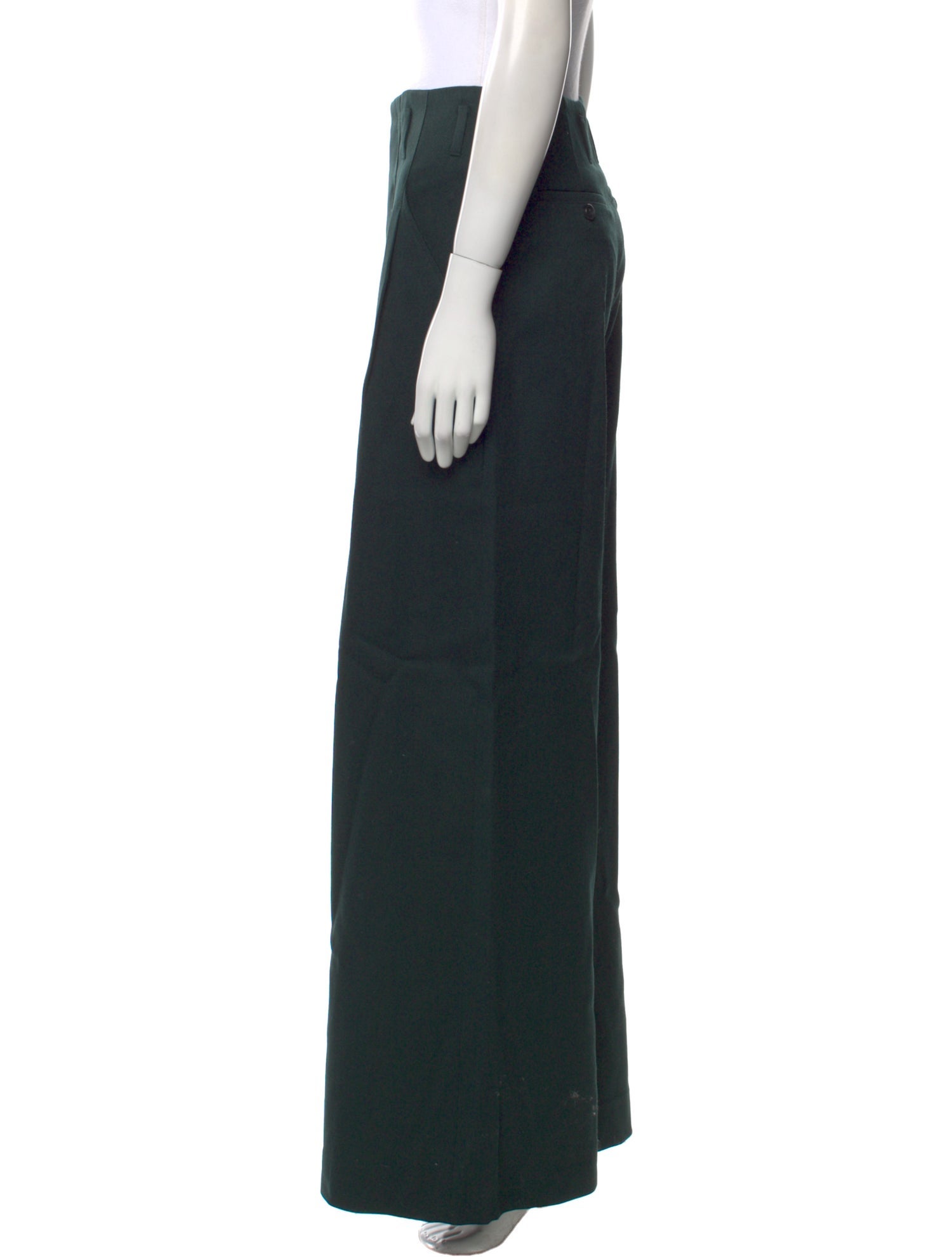 AMI Virgin Wool Wide Leg Pants