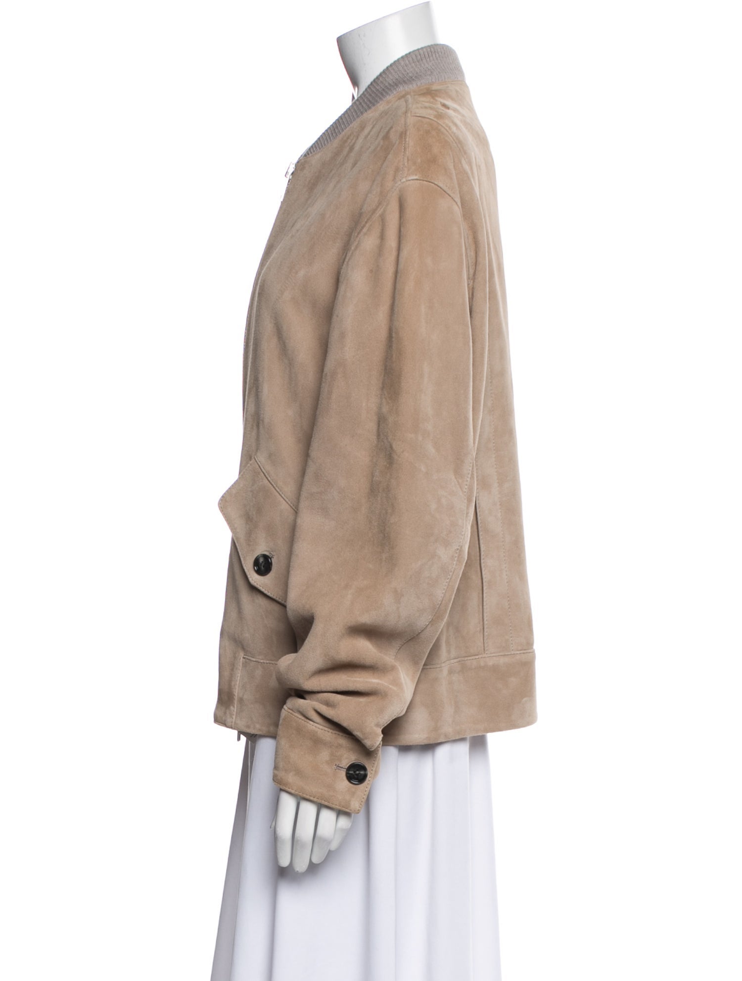 AMI Suede Bomber Jacket