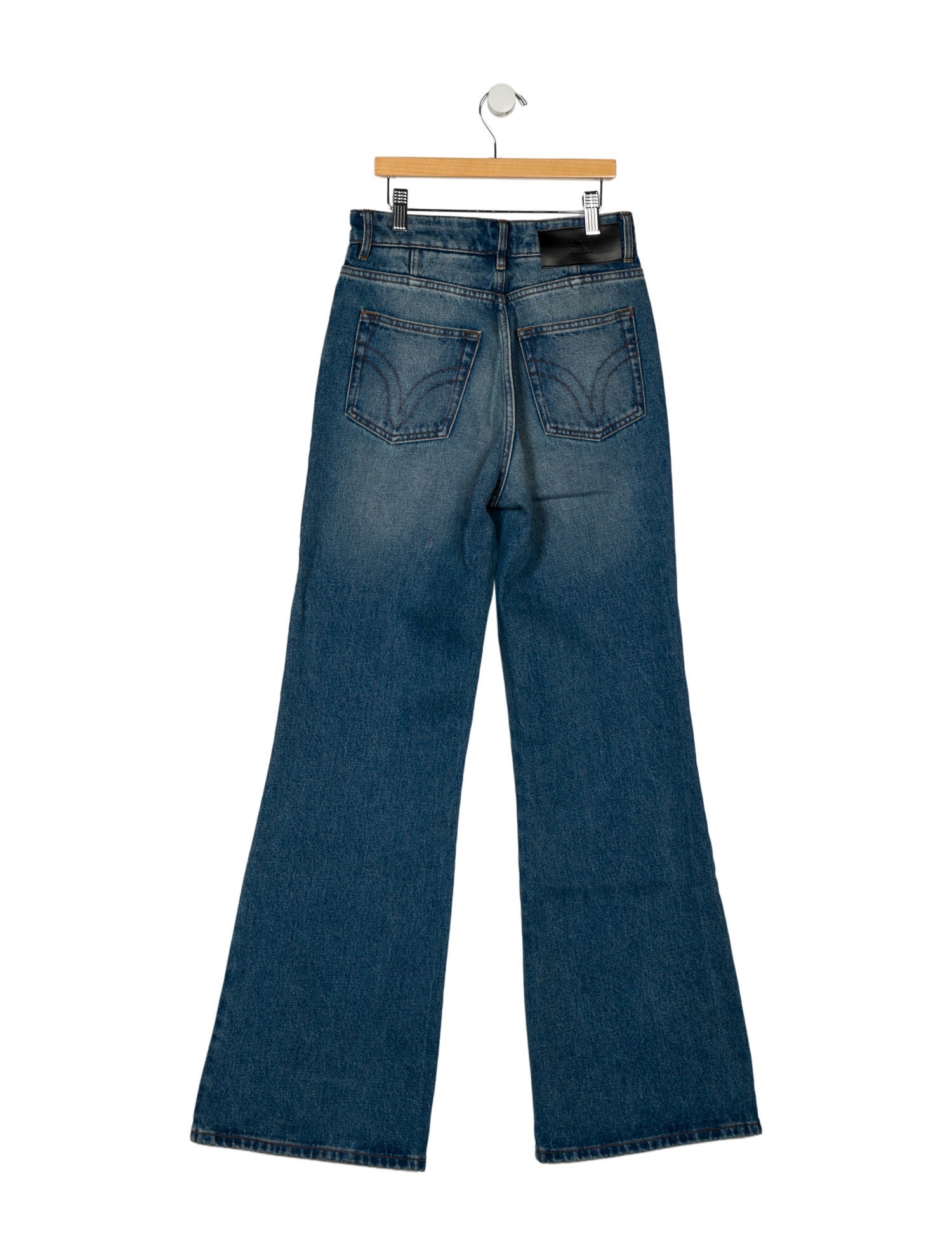 AMI High-Rise Wide Leg Jeans