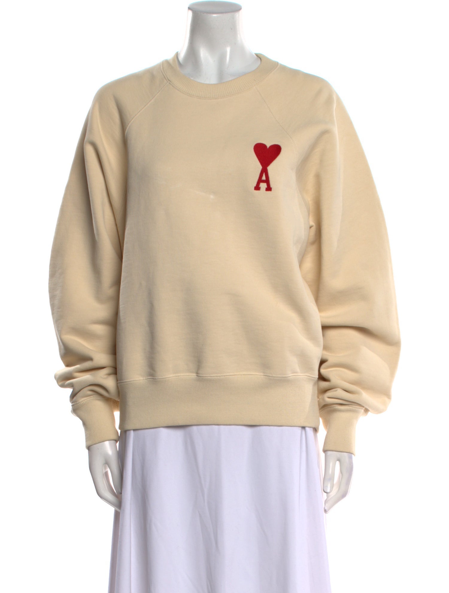 AMI Crew Neck Long Sleeve Sweatshirt