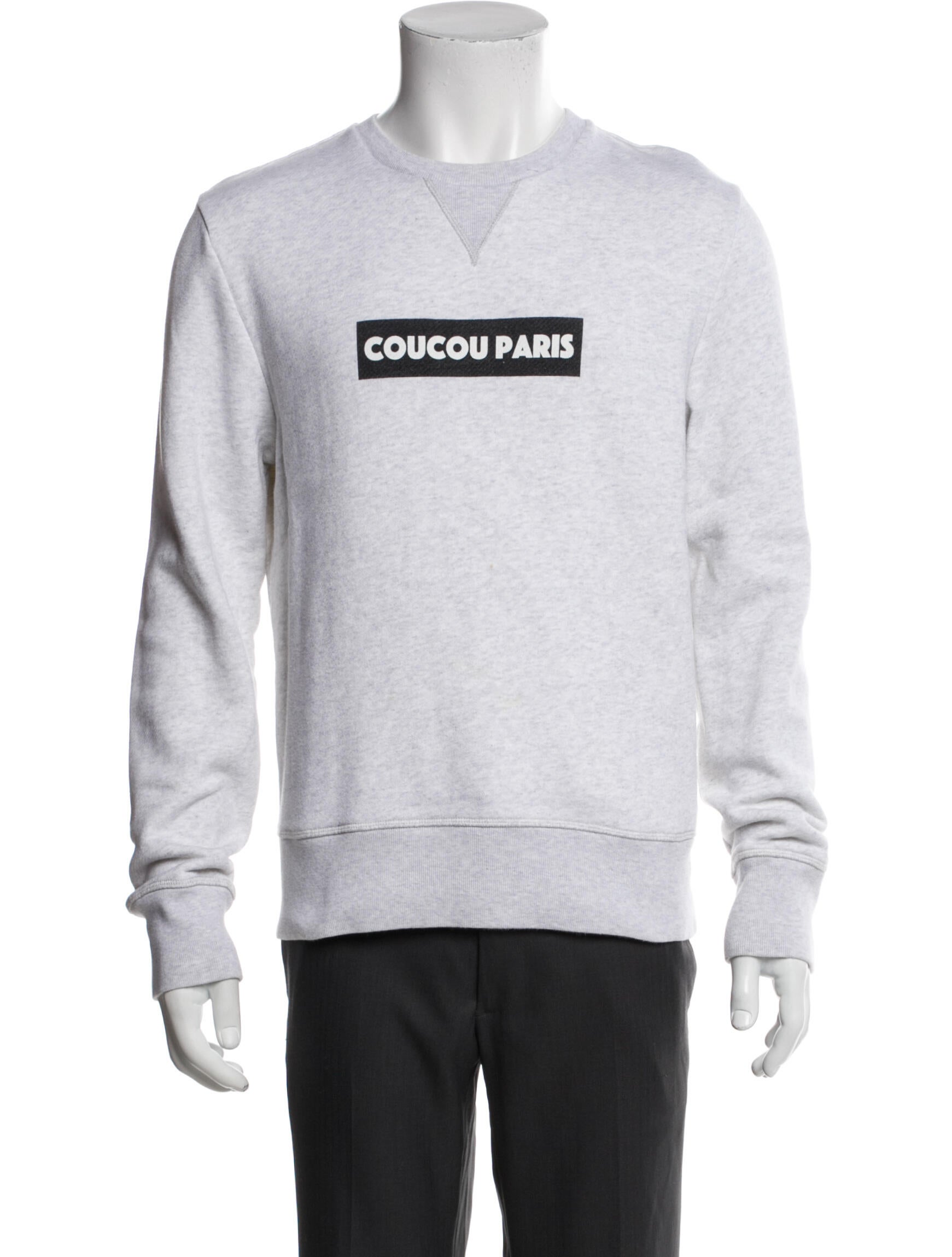 AMI Graphic Print Crew Neck Pullover