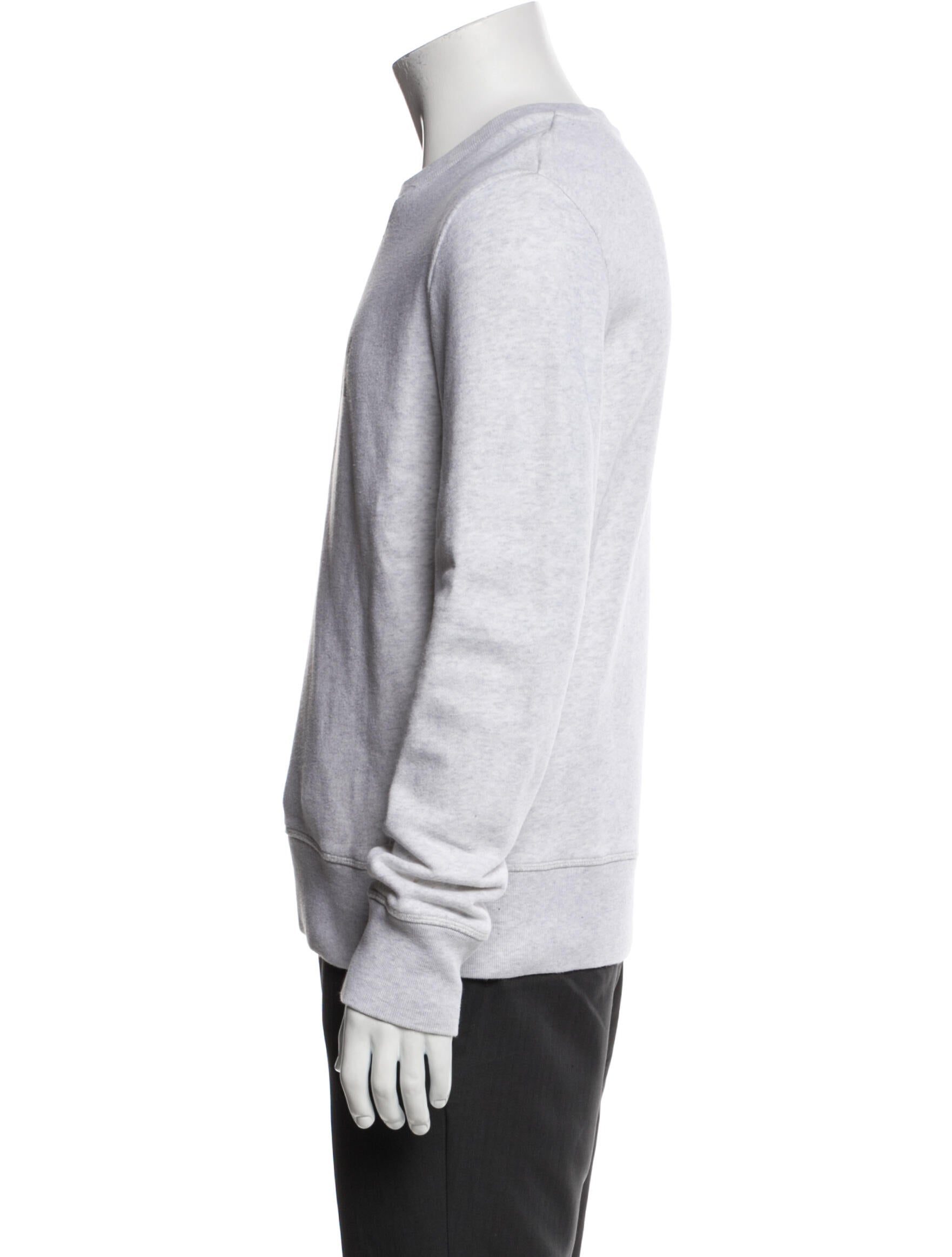 AMI Graphic Print Crew Neck Pullover