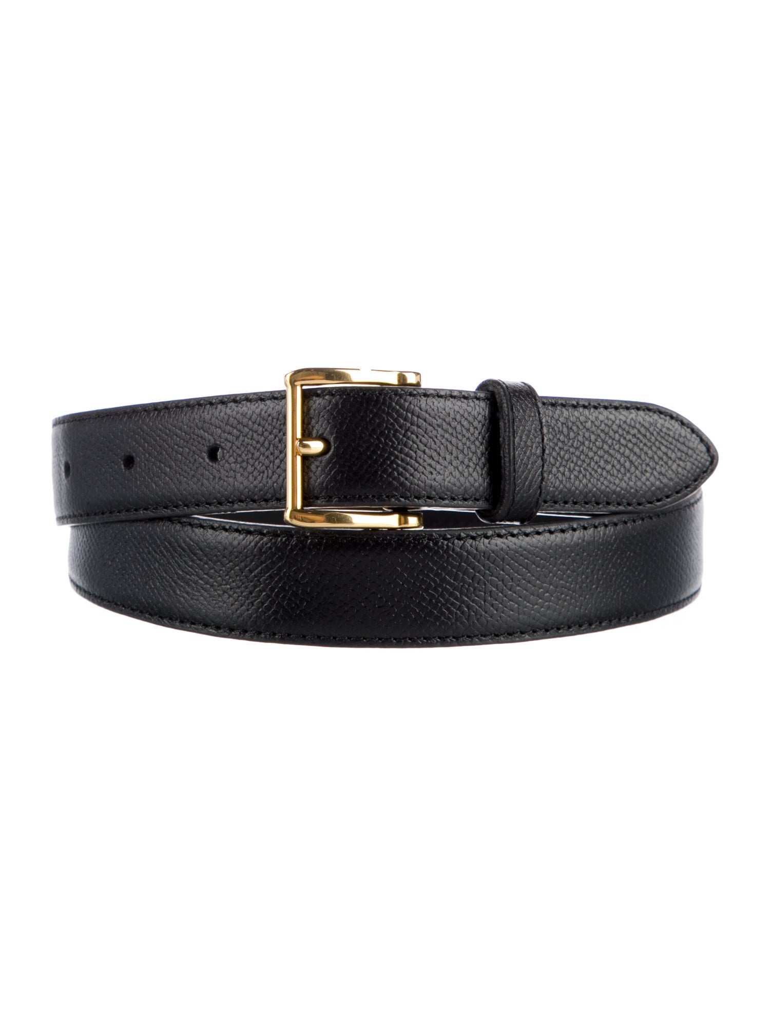 AMI Skinny Leather Belt