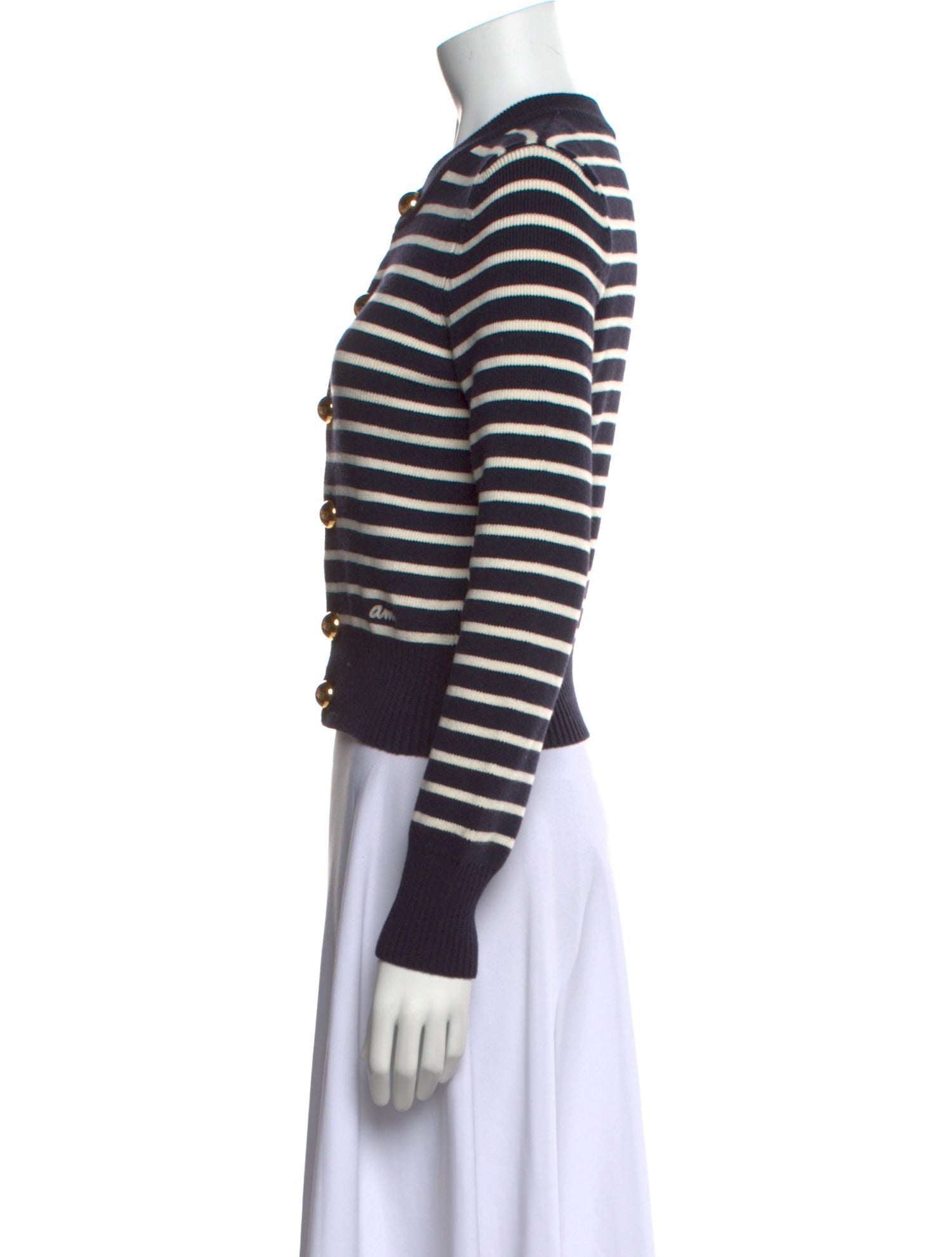 AMI Striped Crew Neck Sweater