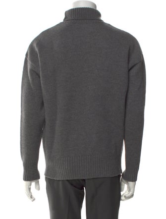 AMI Virgin Wool Graphic Print Pullover