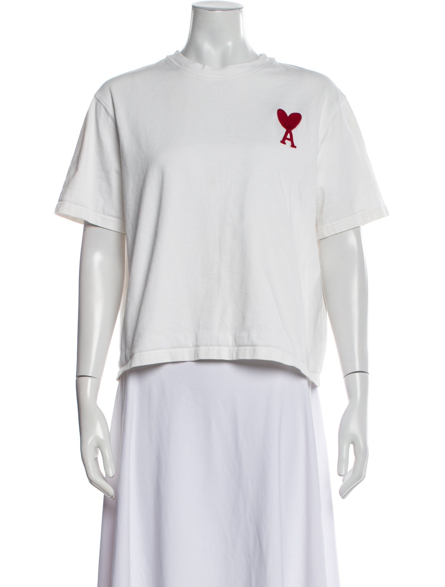 AMI Alexandre Mattiussi Graphic Print Crew Neck T-Shirt