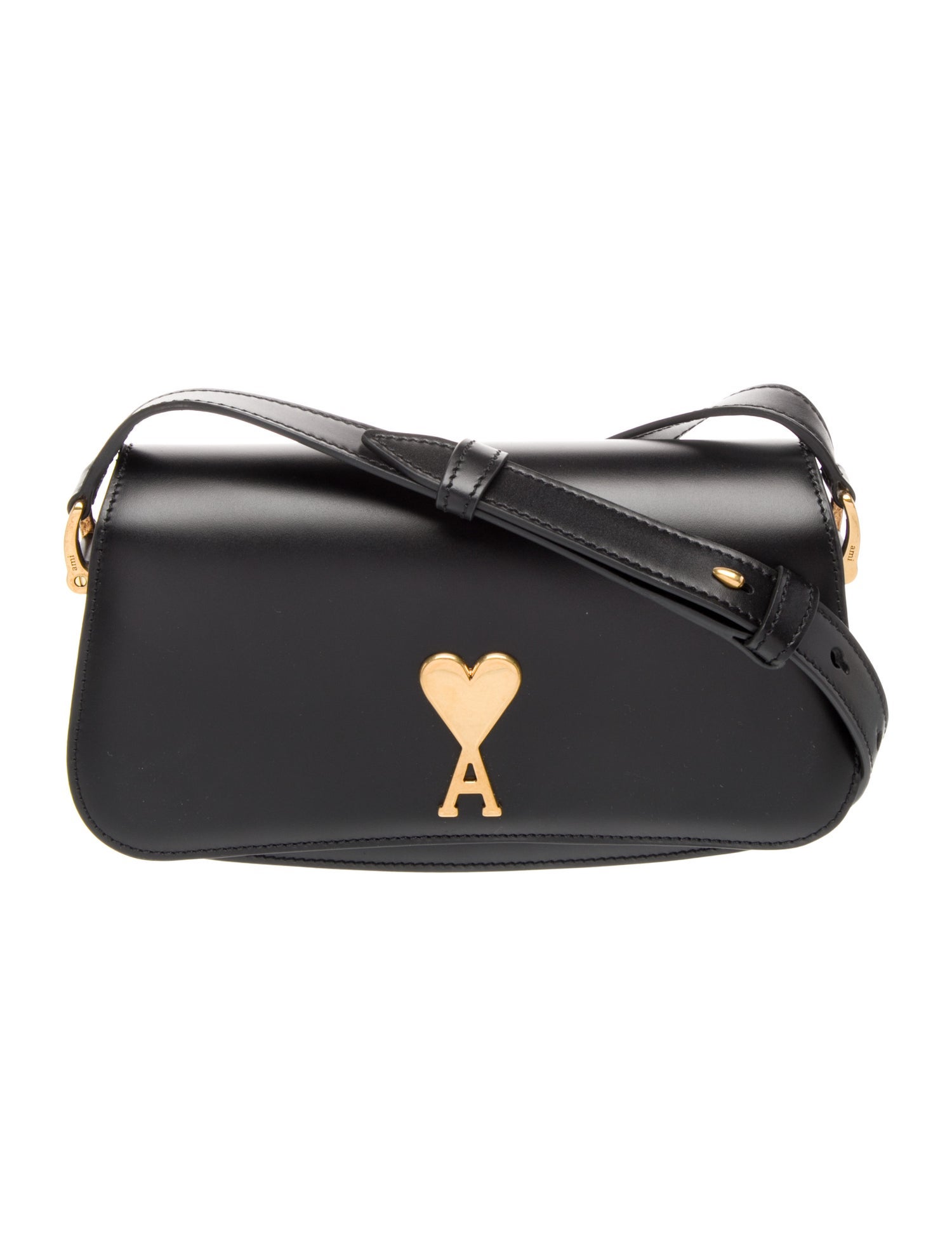 AMI Leather Shoulder Bag