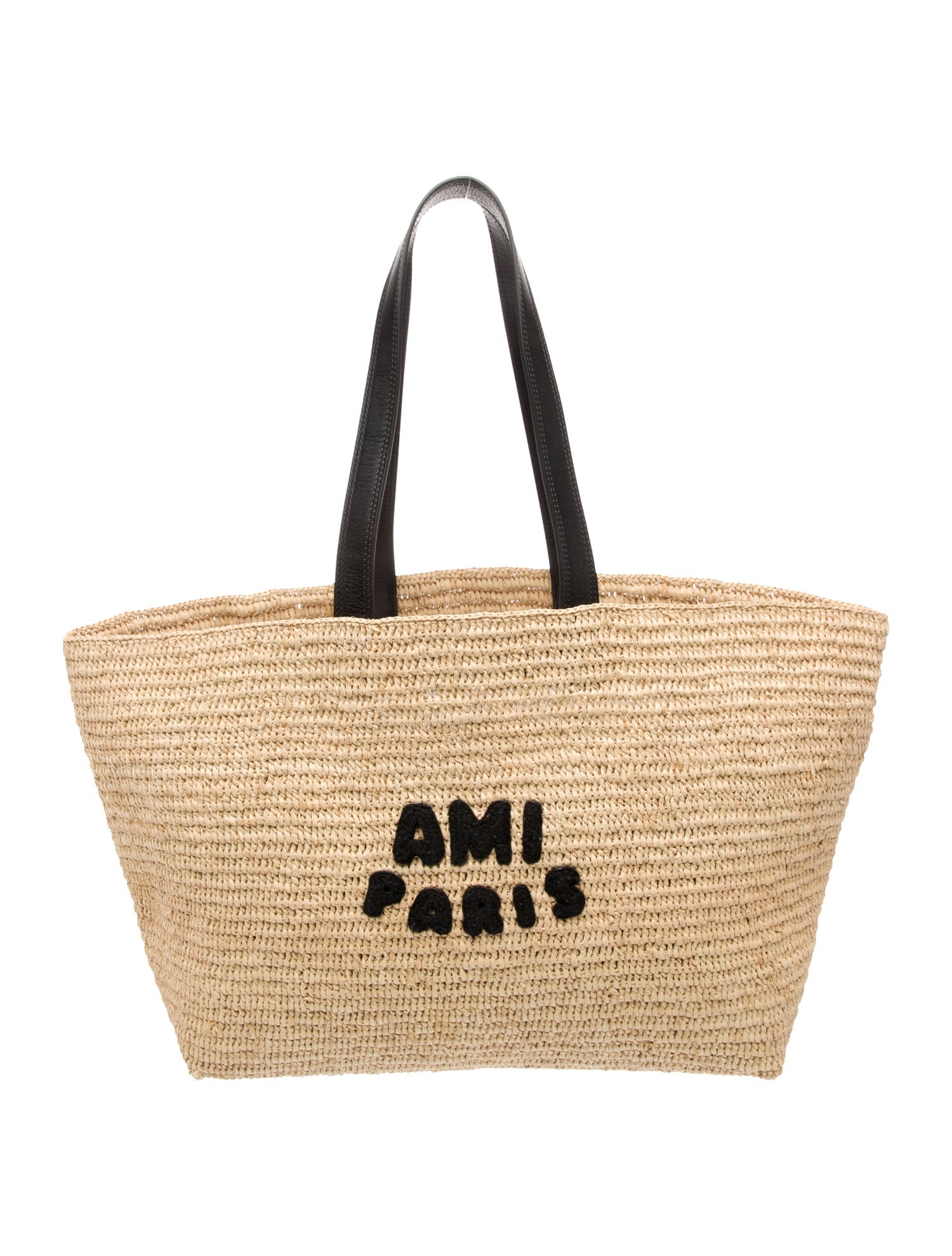 AMI Raffia Tote