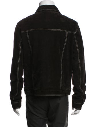 AMI Goat Leather Moto Jacket
