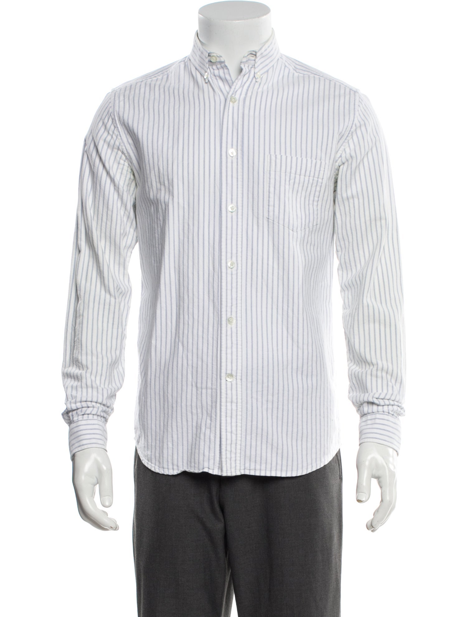 AMI Striped Long Sleeve Shirt