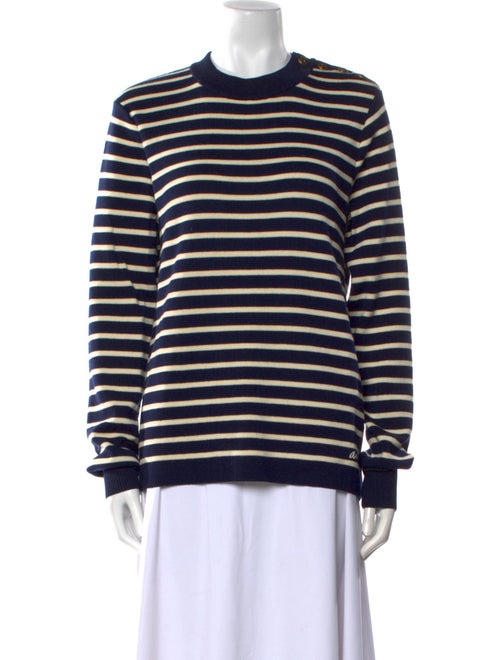 AMI Merino Wool Striped Sweater