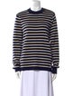 AMI Merino Wool Striped Sweater