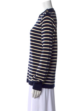 AMI Merino Wool Striped Sweater