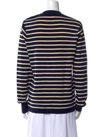 AMI Merino Wool Striped Sweater