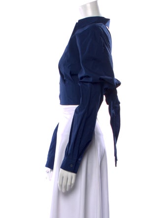 AMI Long Sleeve Crop Top