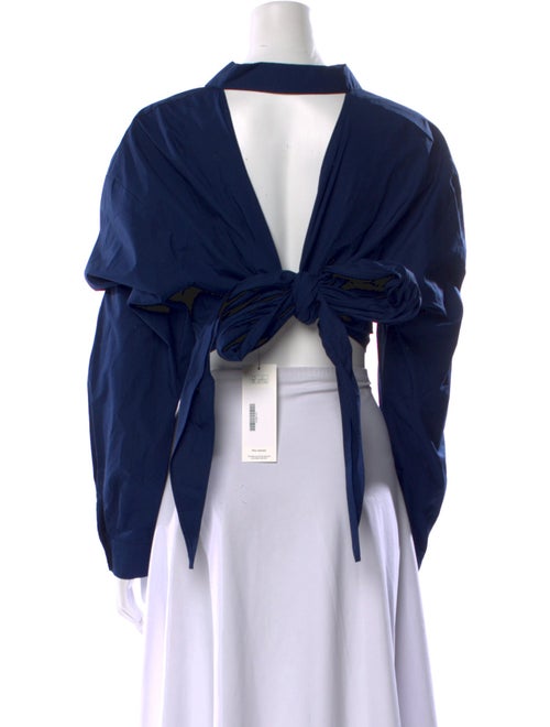 AMI Long Sleeve Crop Top