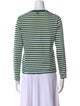 AMI Striped Crew Neck Top