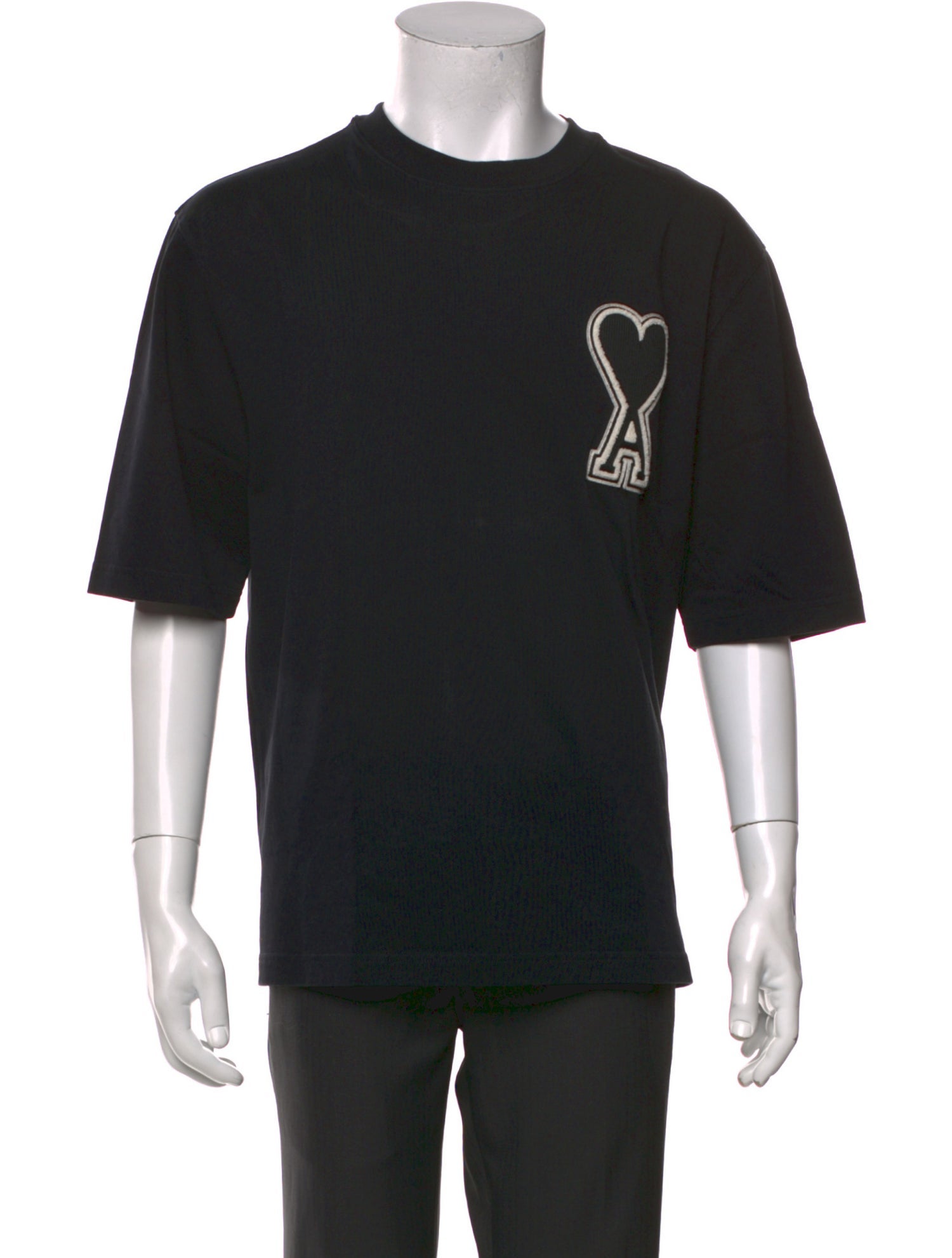 AMI Graphic Print Crew Neck T-Shirt