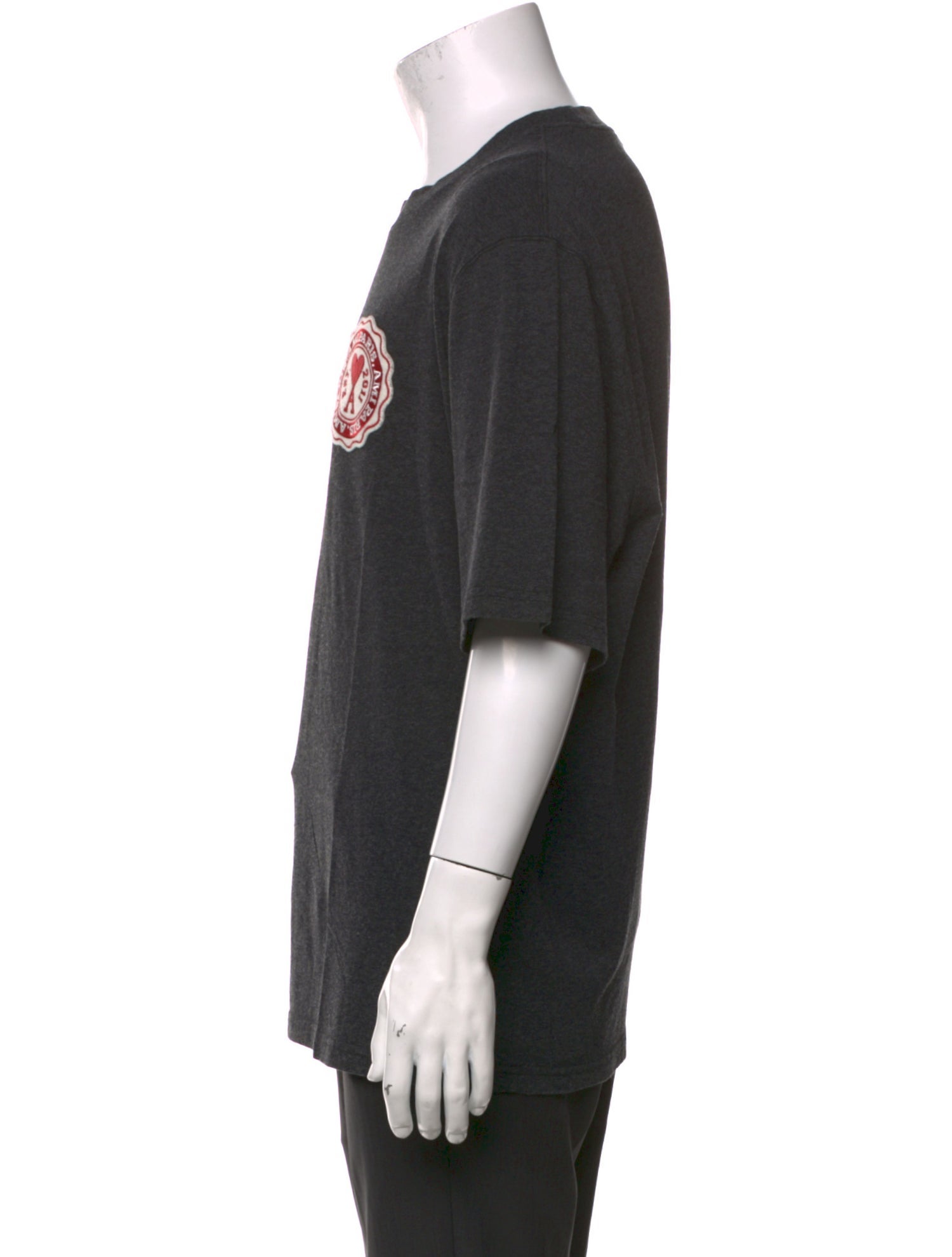 AMI Graphic Print Crew Neck T-Shirt