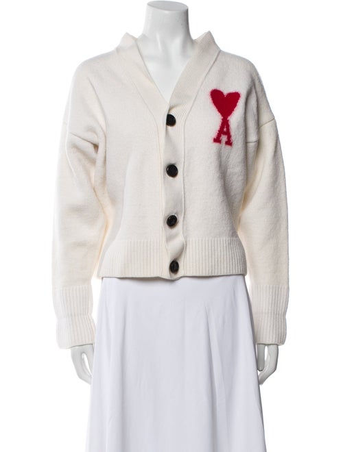 AMI Virgin Wool V-Neck Sweater