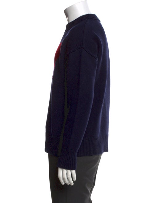 AMI Virgin Wool Graphic Print Pullover