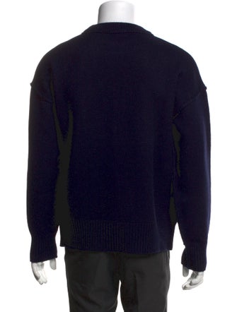 AMI Virgin Wool Graphic Print Pullover