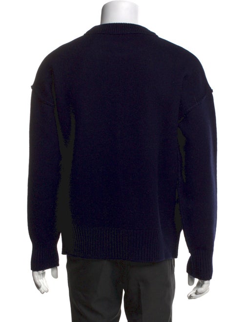 AMI Virgin Wool Graphic Print Pullover